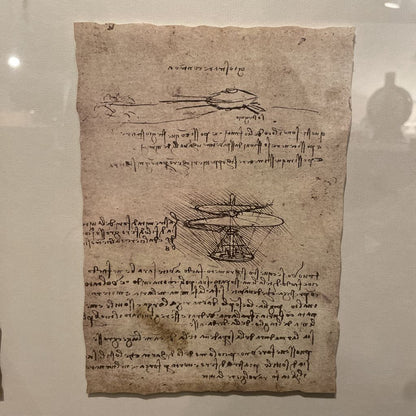 Leonardo de Vinci Shadowbox Sketch Art Series ART