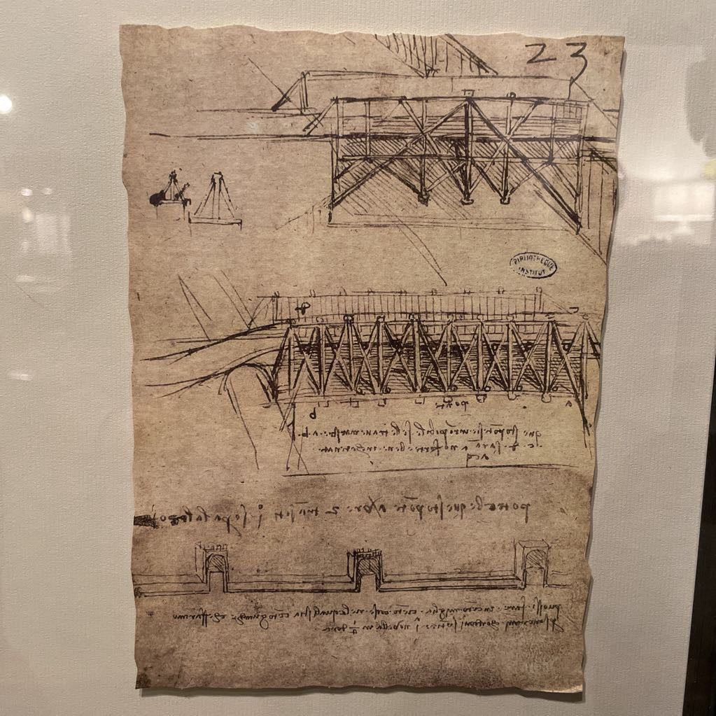 Leonardo de Vinci Shadowbox Sketch Art Series ART