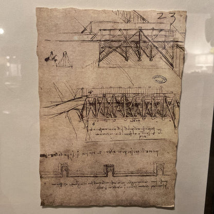 Leonardo de Vinci Shadowbox Sketch Art Series ART