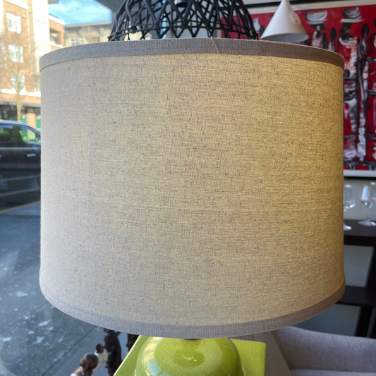 Green Crackle Cube Table Lamp