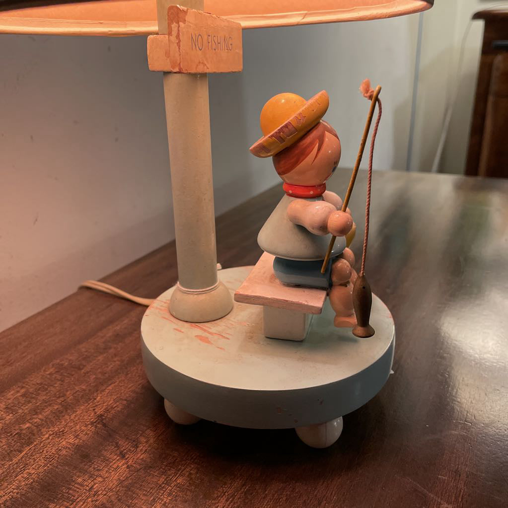 Folk Fisherman Nursary Table Lamp