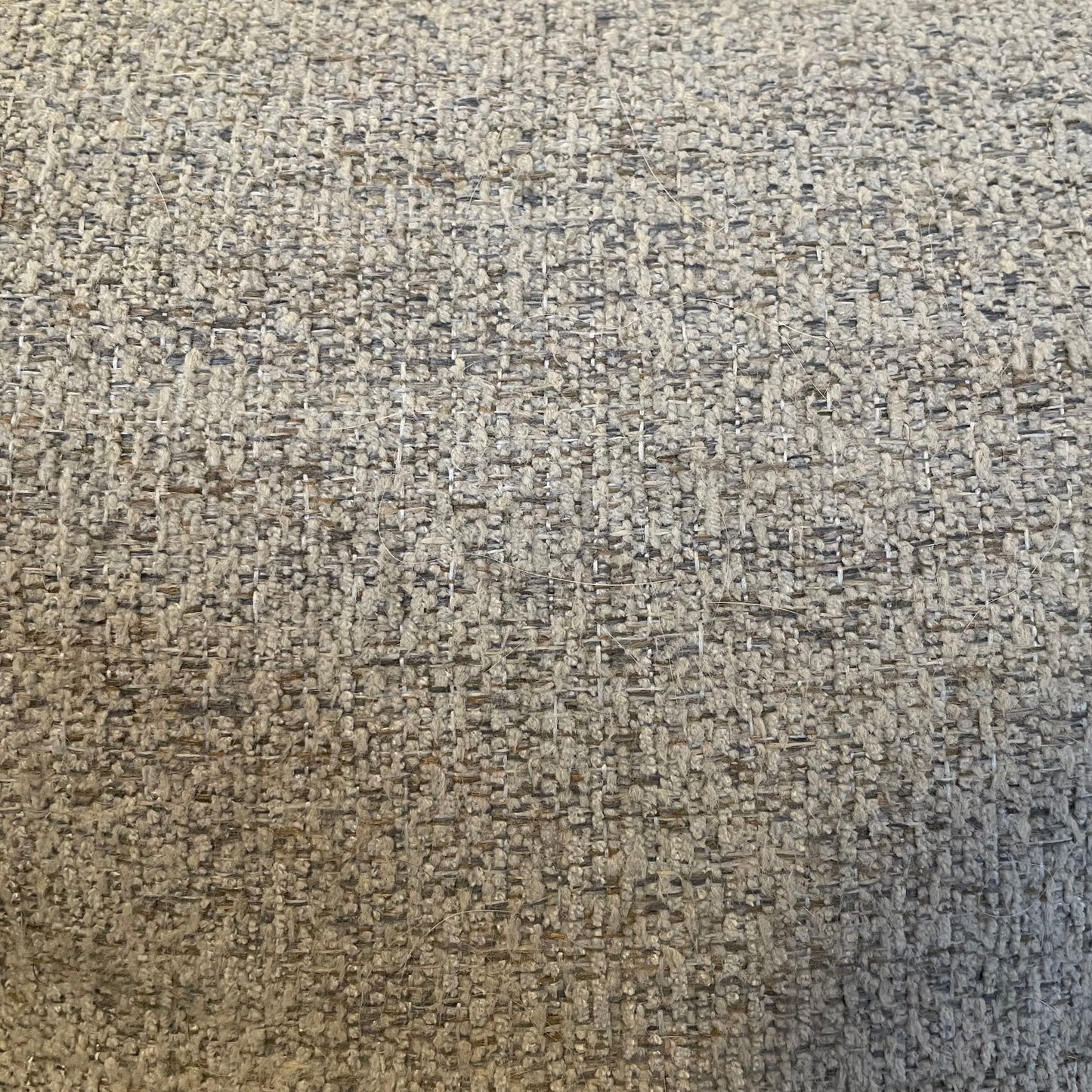 COUCH Shelter Arm Light Gray Tufted Sofa w/ Bolster Pillows