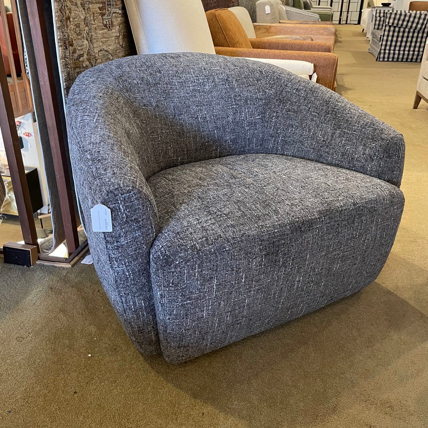 Palena Slate Swivel Arm Chair