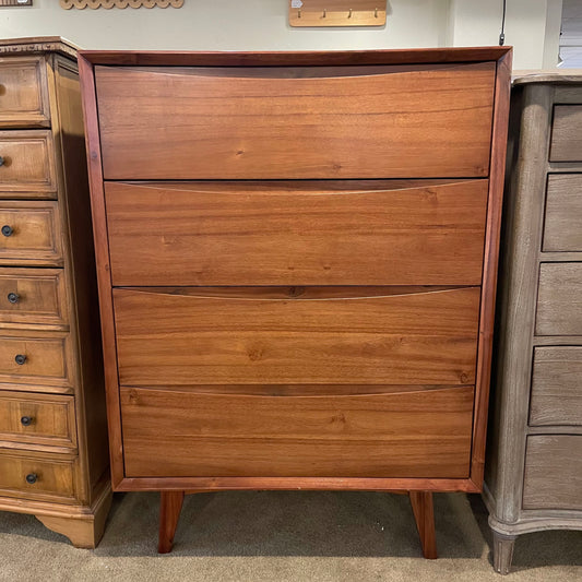 MC Style 4 Drawer Highboy Dresser