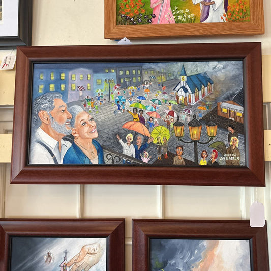 Cheering Umbrella People ART