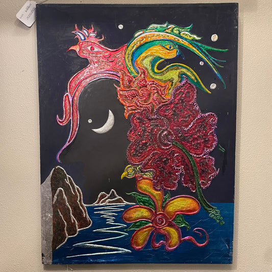 MICHAEL BOWEN (Dragon, Peacock & Flowers) ART