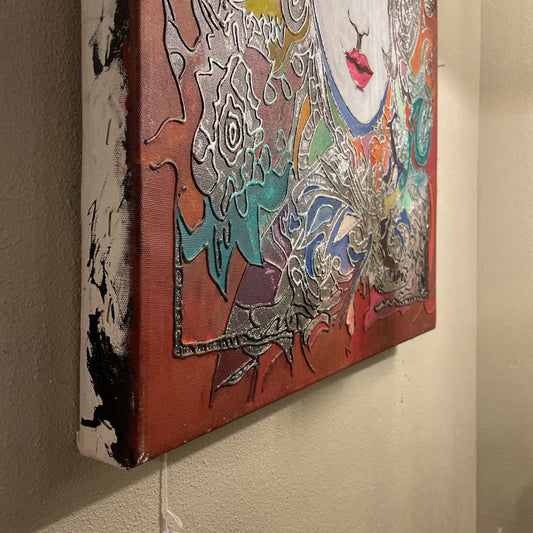 MICHAEL BOWEN (Silver w/ Colors Hair'd Woman) ART