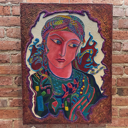 MICHAEL BOWEN (Woman w/ Turban & Jeweled Dress) ART