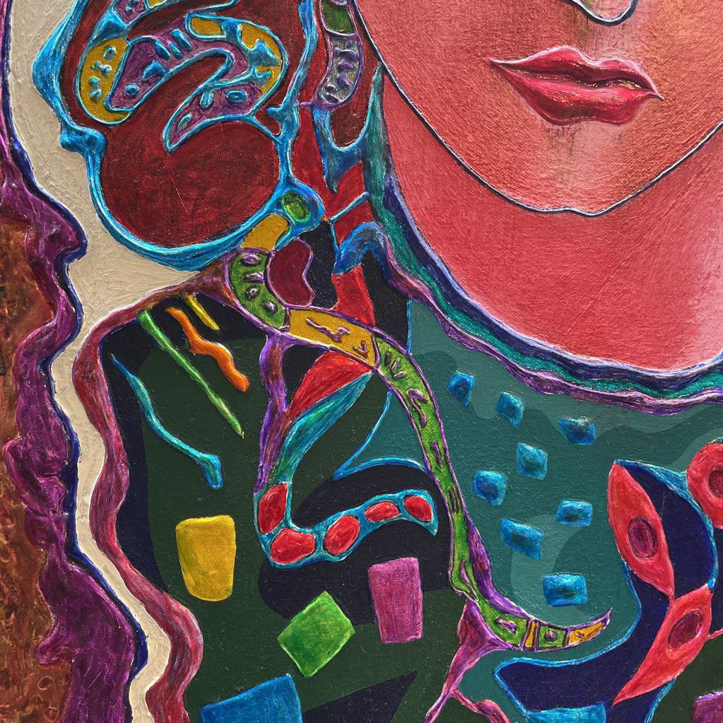 MICHAEL BOWEN (Woman w/ Turban & Jeweled Dress) ART