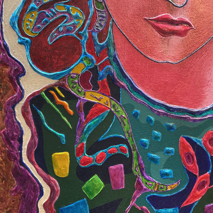 MICHAEL BOWEN (Woman w/ Turban & Jeweled Dress) ART