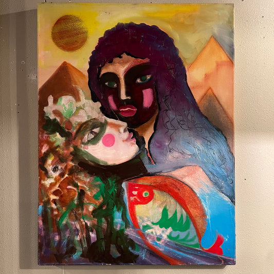 MICHAEL BOWEN (Couple By The Pyramids) ART
