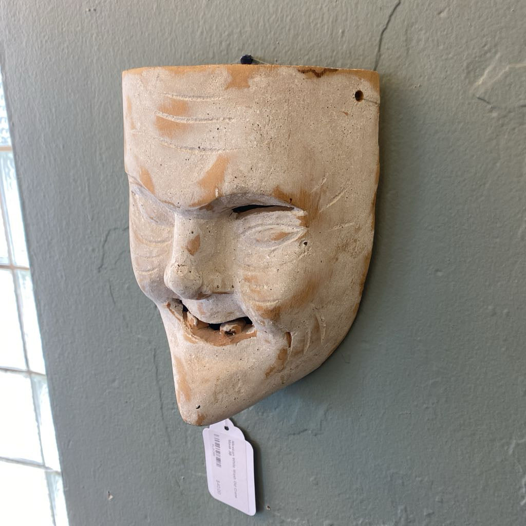 Mexican White Wash Old Crone Mask UNIQUE FINDS