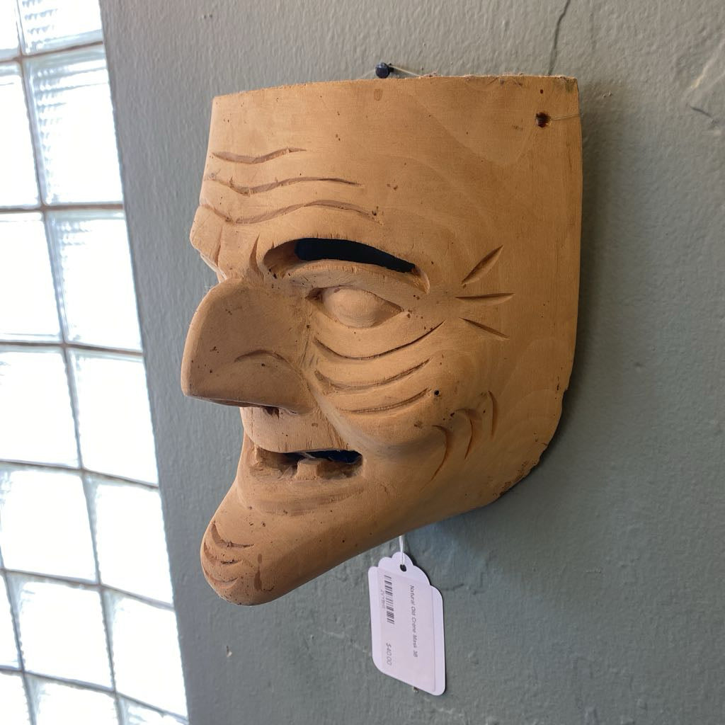 Natural Old Crone Mask UNIQUE FINDS