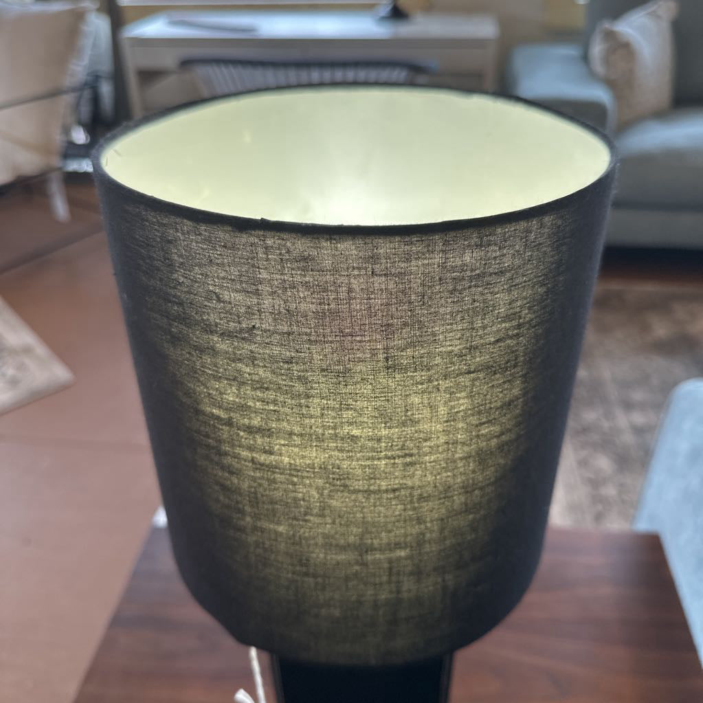 Contemporary Black Leather Lamp LAMPS