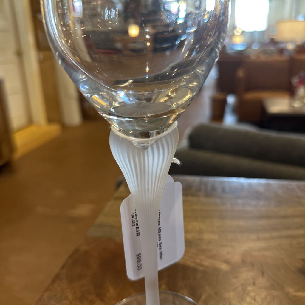 Genuine Vintage Mikasa Sea Mist Wine Glass (SET OF 4) SMALLS