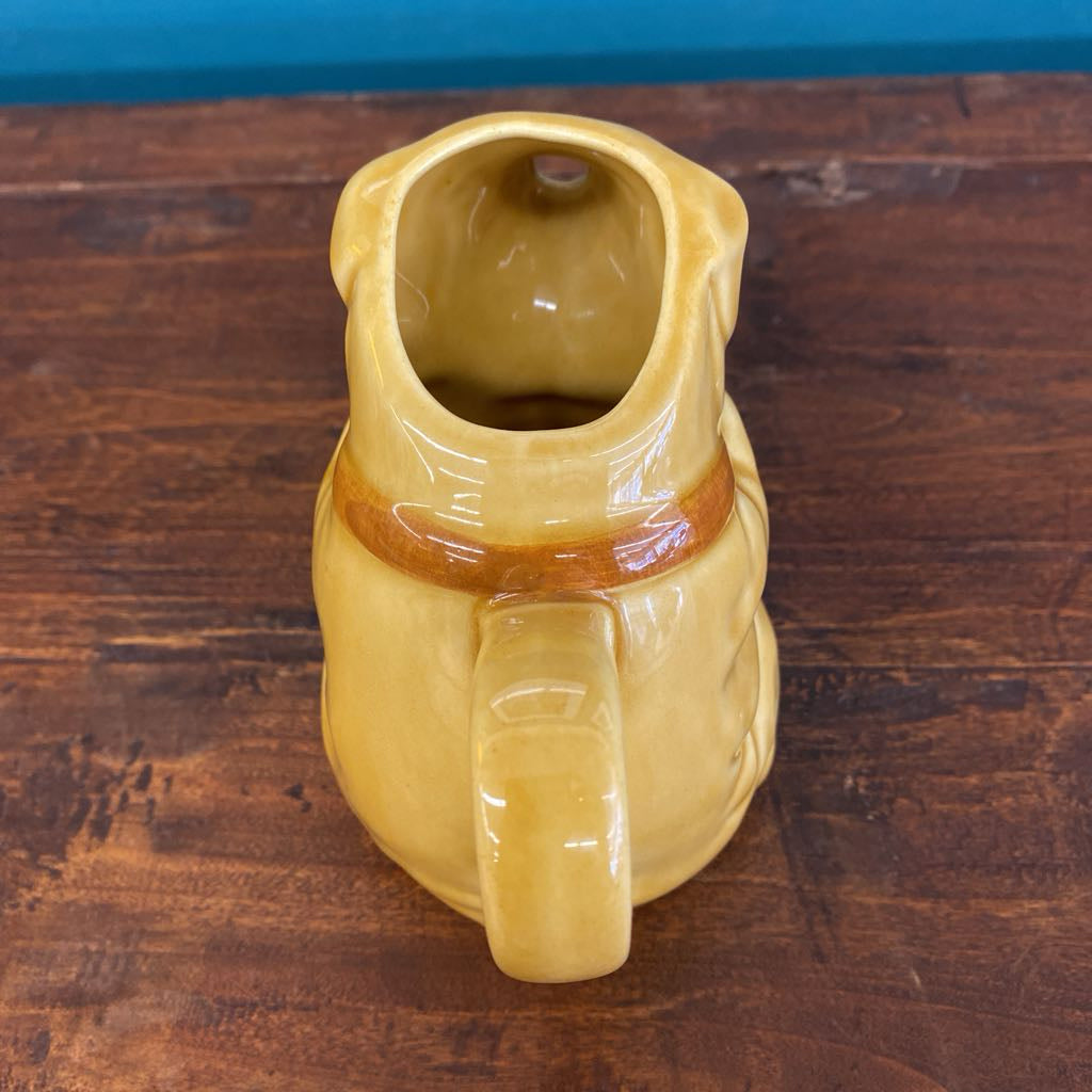 Vintage Yellow Smiley Pig Creamer SMALLS