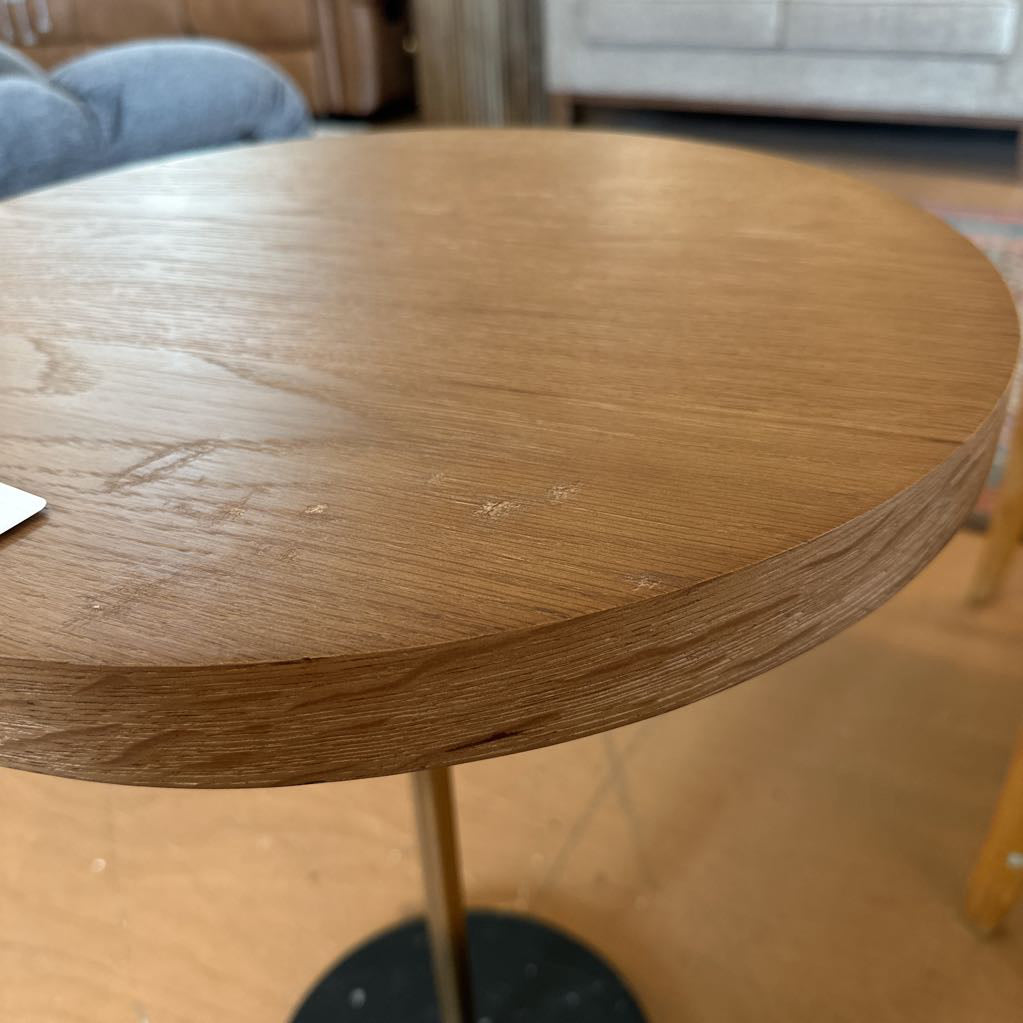 Albero Walnut Side Table Black Base C SIDE TABLES