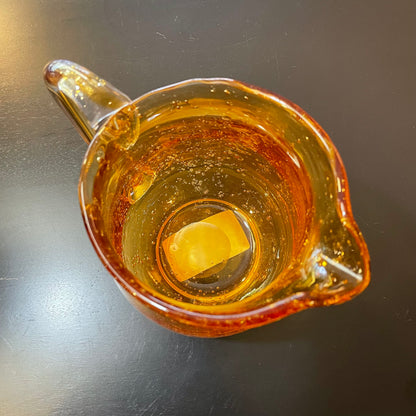 Small Gold Bubbble Glass Pitcher