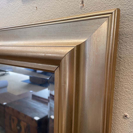 Large Rectangular Mirror with Matte Gold Frame C MIRRORS
