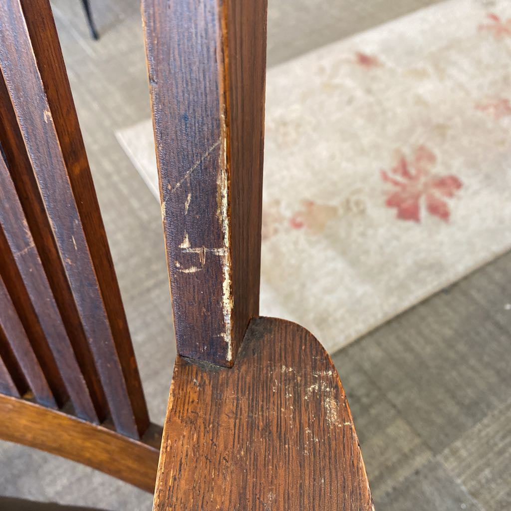Antique Mission Style Rocker (AS IS) U ACCENT CHAIRS
