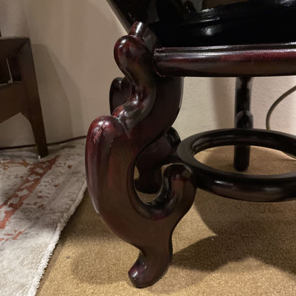 Black Large Vase on Stand UNIQUE FINDS