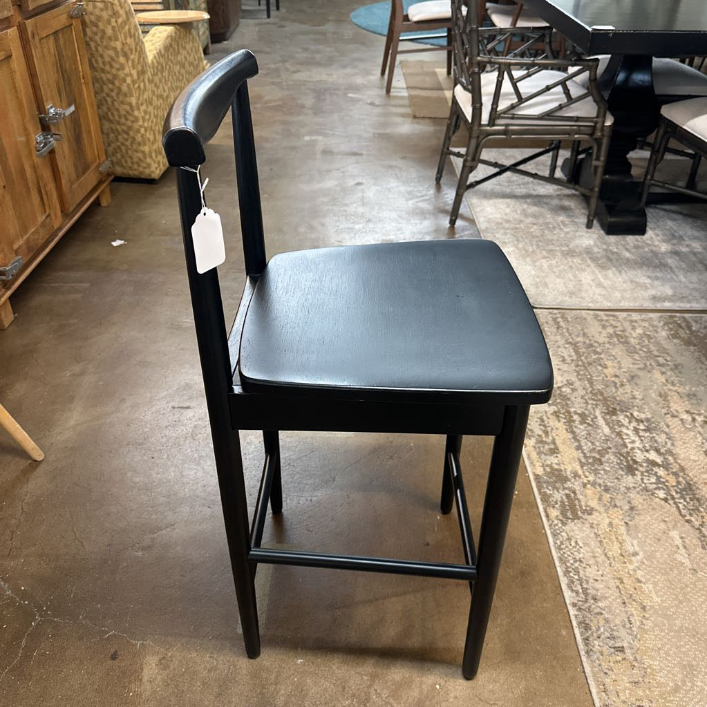 Black Pottery Barn Modern Counter Stool C STOOLS