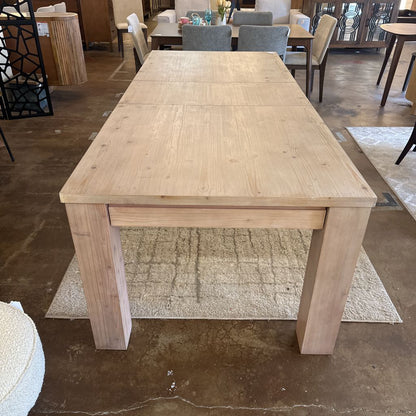 Light Wood Pottery Barn Expanding Table w/ Storage C DINING TABLES