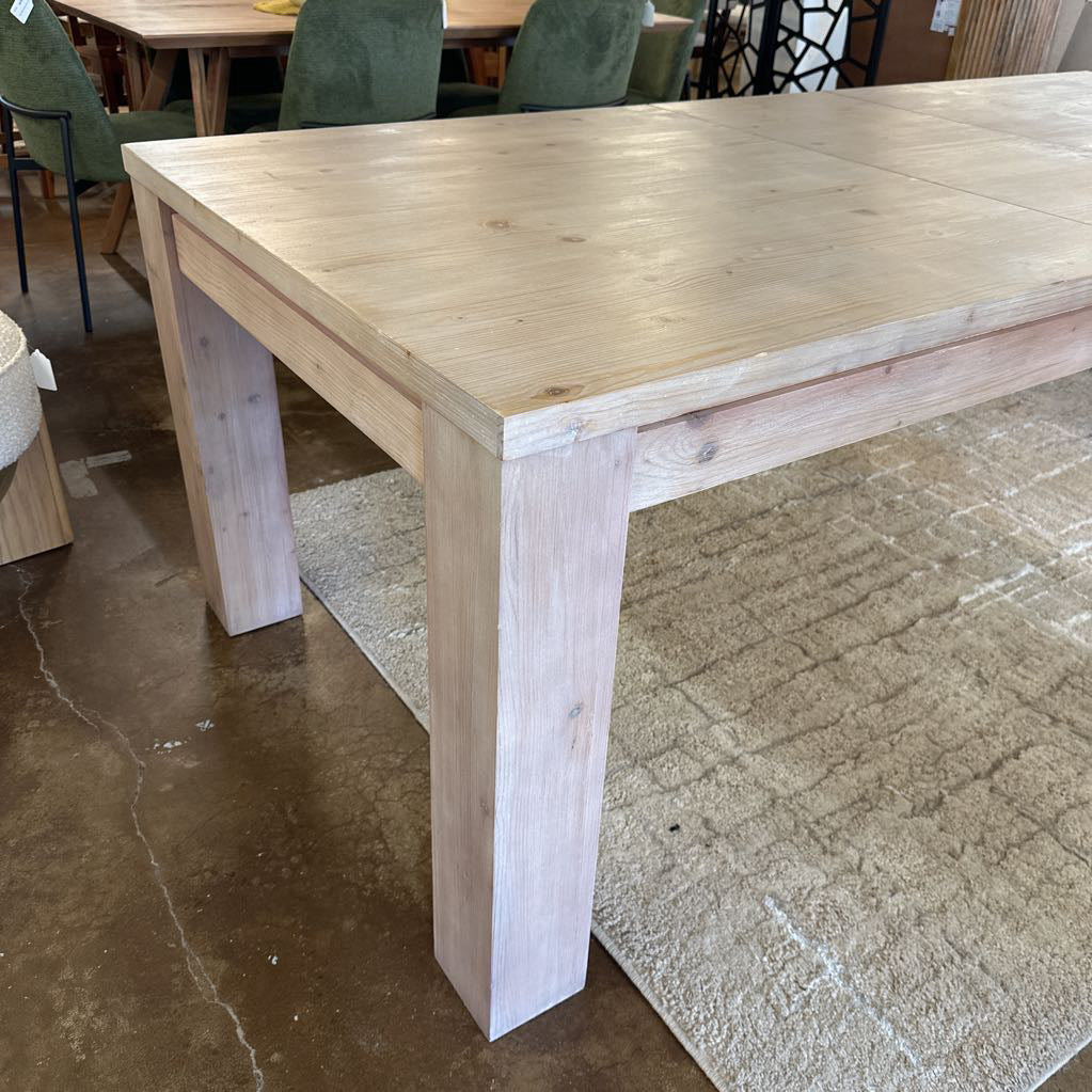 Light Wood Pottery Barn Expanding Table w/ Storage C DINING TABLES