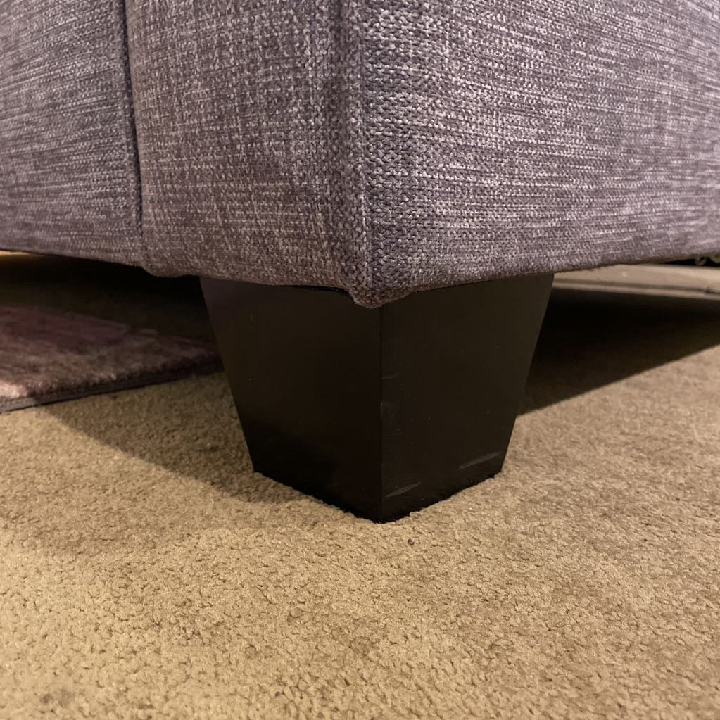 Grey 3 Seat Tufted Back Sofa
