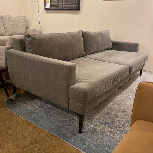 West Elm Andes 2 seat Dark Grey Sofa