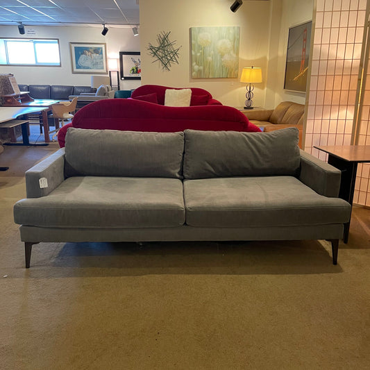 West Elm Andes 2 seat Dark Grey Sofa