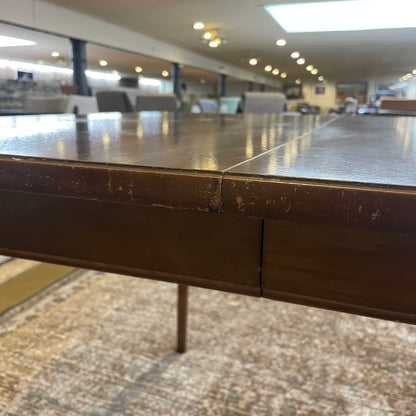 Walnut Veneer MC Dining Table