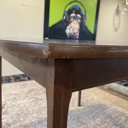 Walnut Veneer MC Dining Table