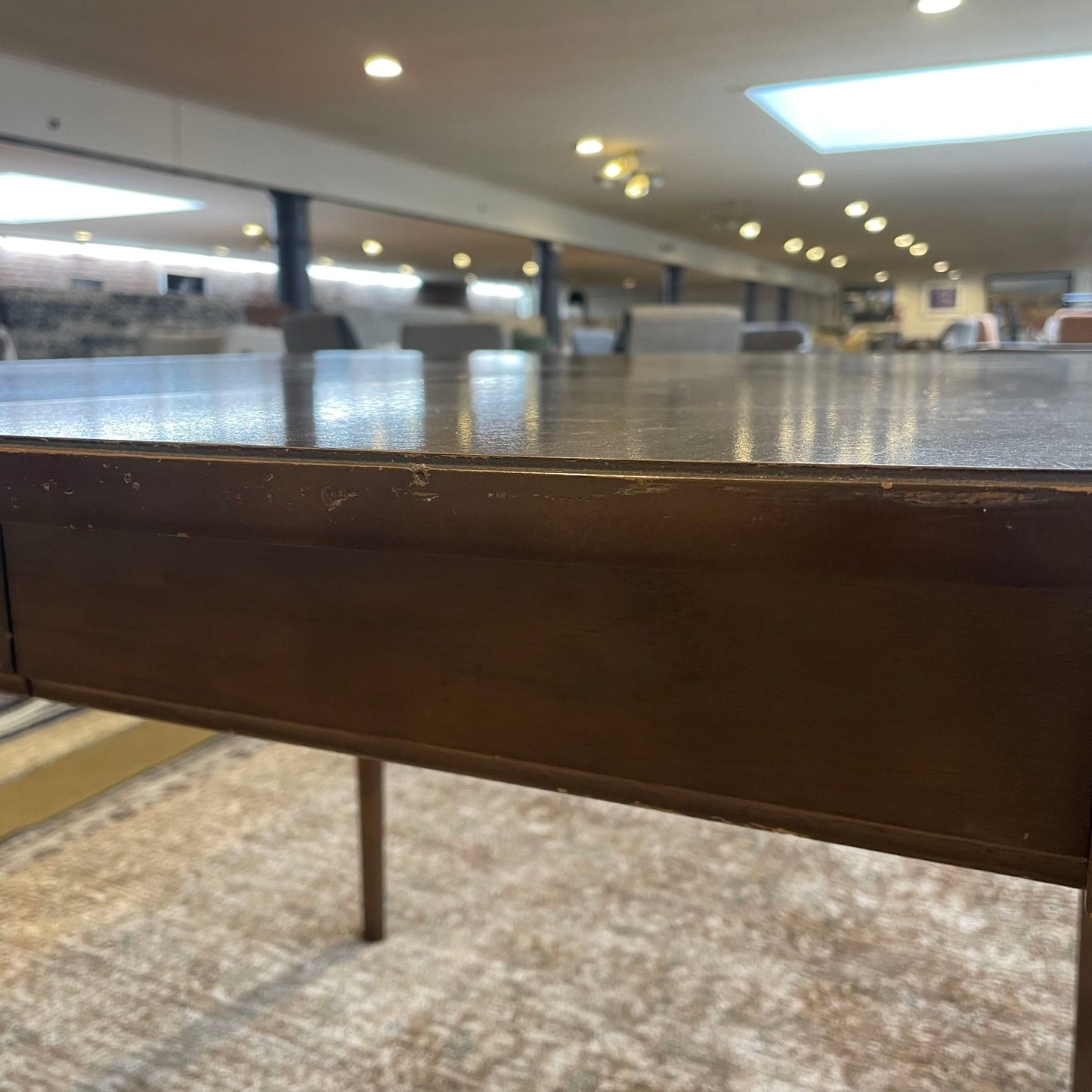 Walnut Veneer MC Dining Table