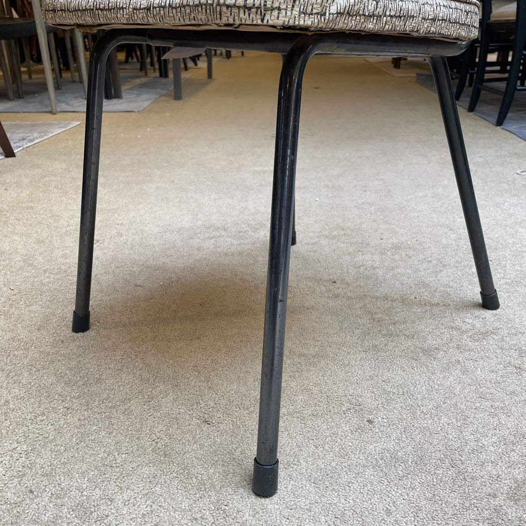 Patterned Black Metal Frame MC Dining Chair C DINING CHAIRS