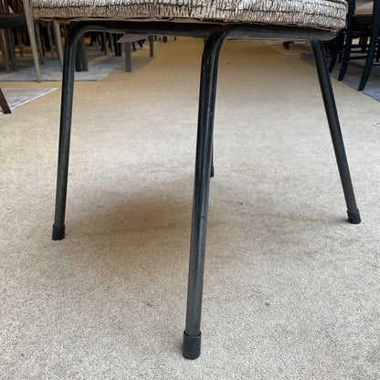 Patterned Black Metal Frame MC Dining Chair C DINING CHAIRS