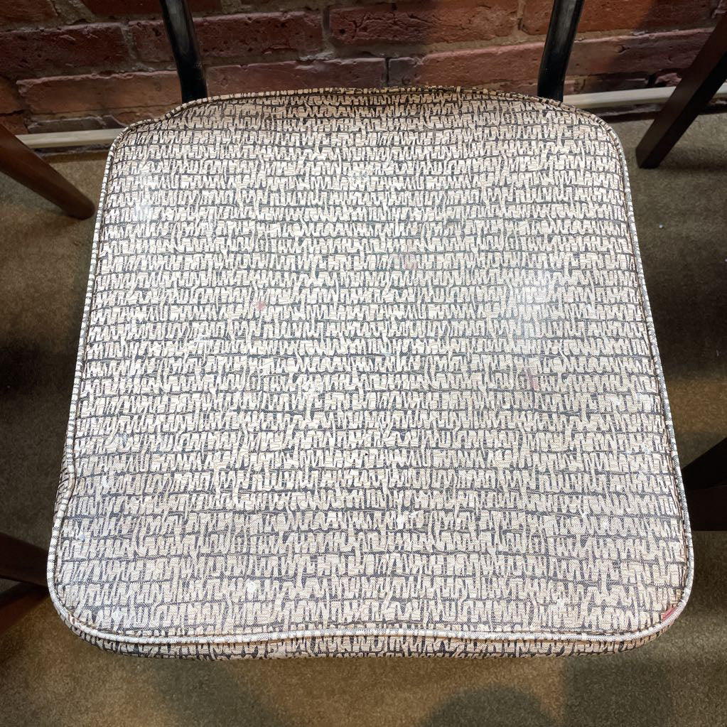Patterned Black Metal Frame MC Dining Chair C DINING CHAIRS