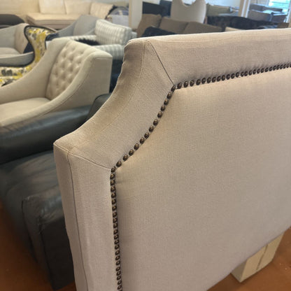 Upholstered Nailhead Headboard C BED FRAMES