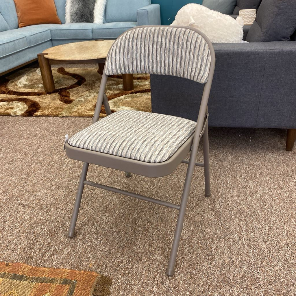 Vintage SAMSONITE Upholstered Seat Folding Chair C DINING CHAIRS