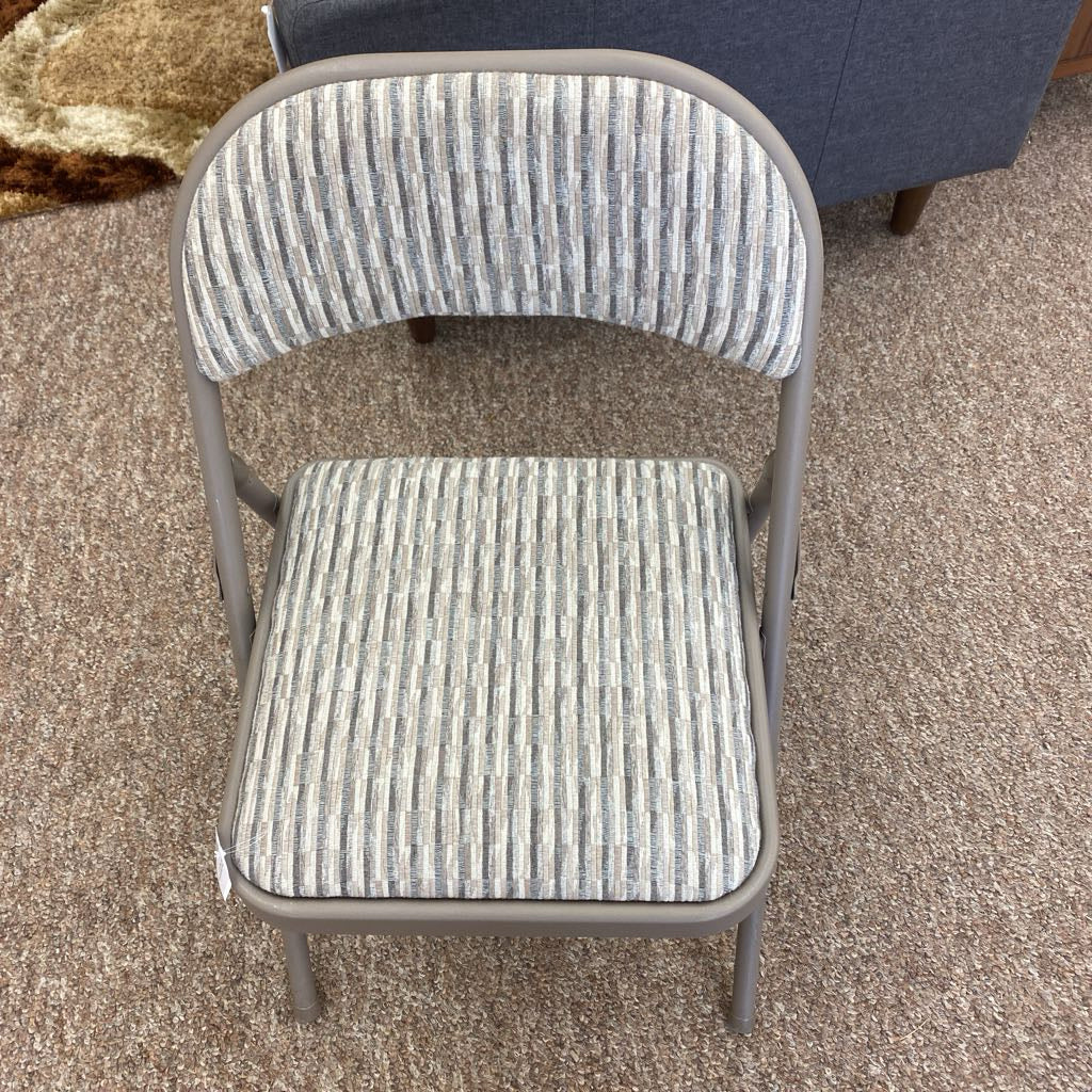 Vintage SAMSONITE Upholstered Seat Folding Chair C DINING CHAIRS