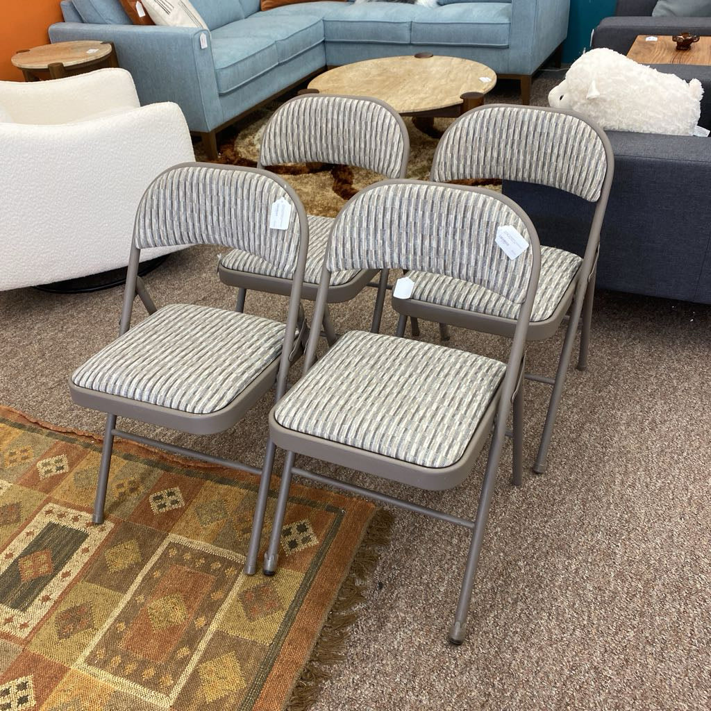 Vintage SAMSONITE Upholstered Seat Folding Chair C DINING CHAIRS