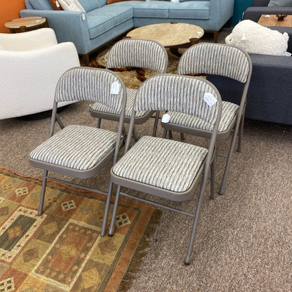 Vintage SAMSONITE Upholstered Seat Folding Chair C DINING CHAIRS