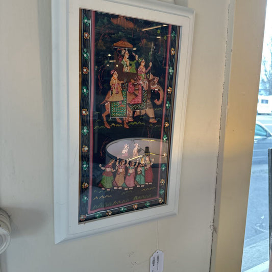 Rajasthani: Royal Procession Painting On Silk