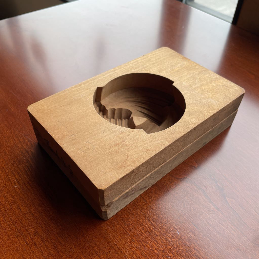 Vint. Japanese Food/Sweets Mold Swirl SMALLS