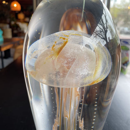 Large, Heavy Glass Jellyfish Sculpture from Hawaii