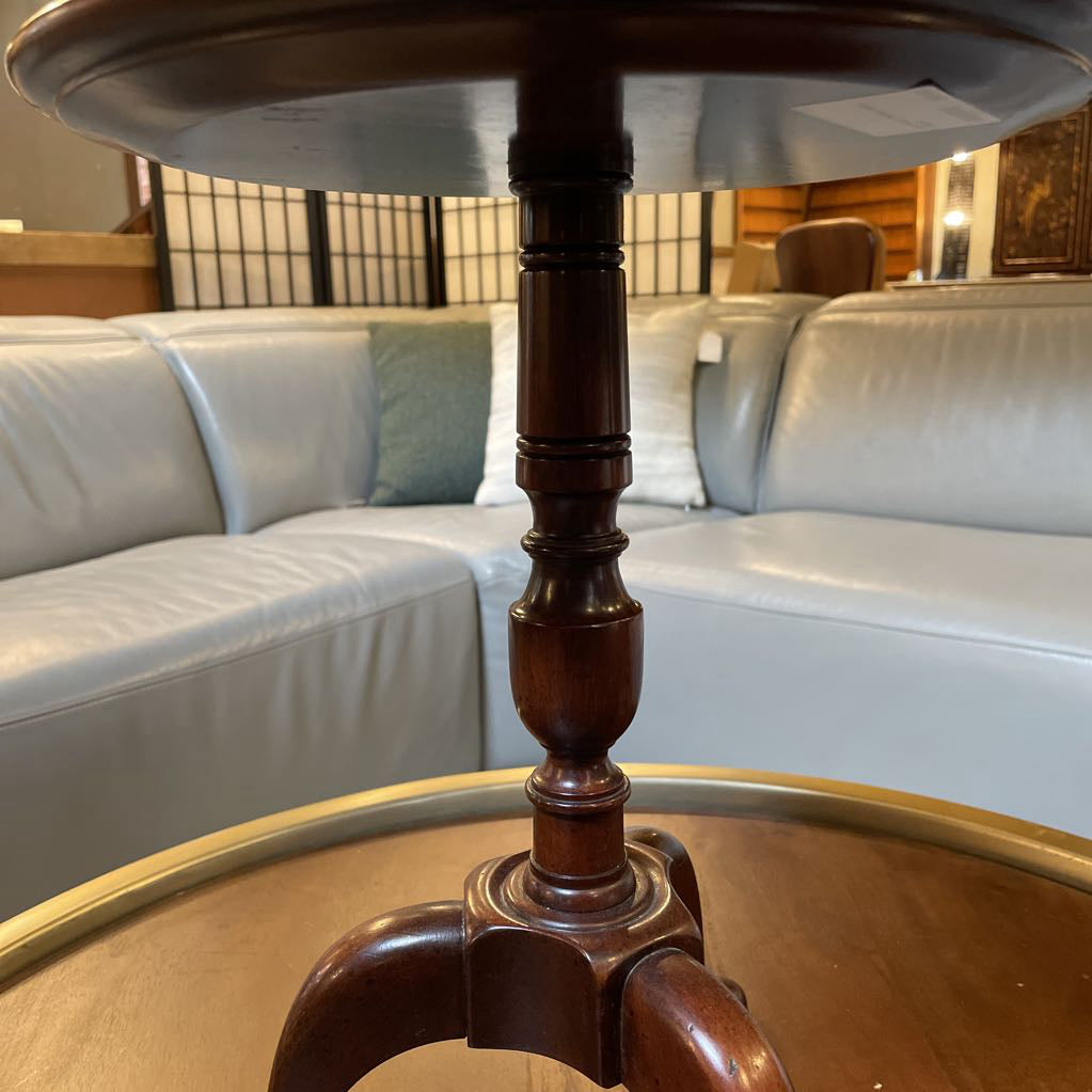 Dark Wood 2 Tier Small Display Table UNIQUE FINDS