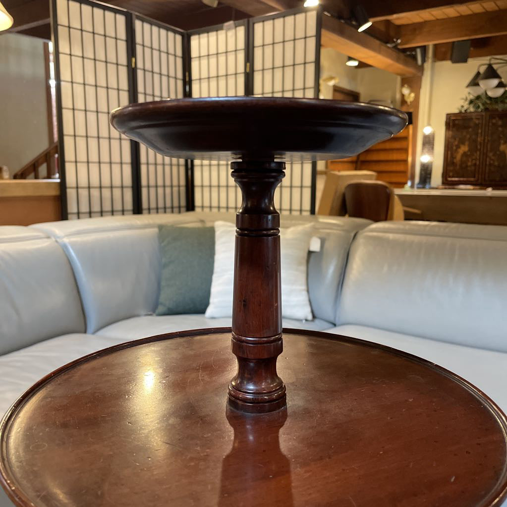 Dark Wood 2 Tier Small Display Table UNIQUE FINDS