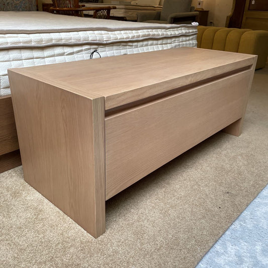 Scandinavian White Oak 42" Storage Bench