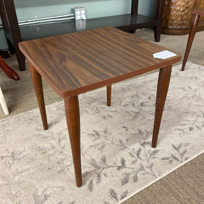 MCM Taper Leg Laminate Square Side Table C SIDE TABLES