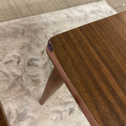 MCM Taper Leg Laminate Square Side Table C SIDE TABLES
